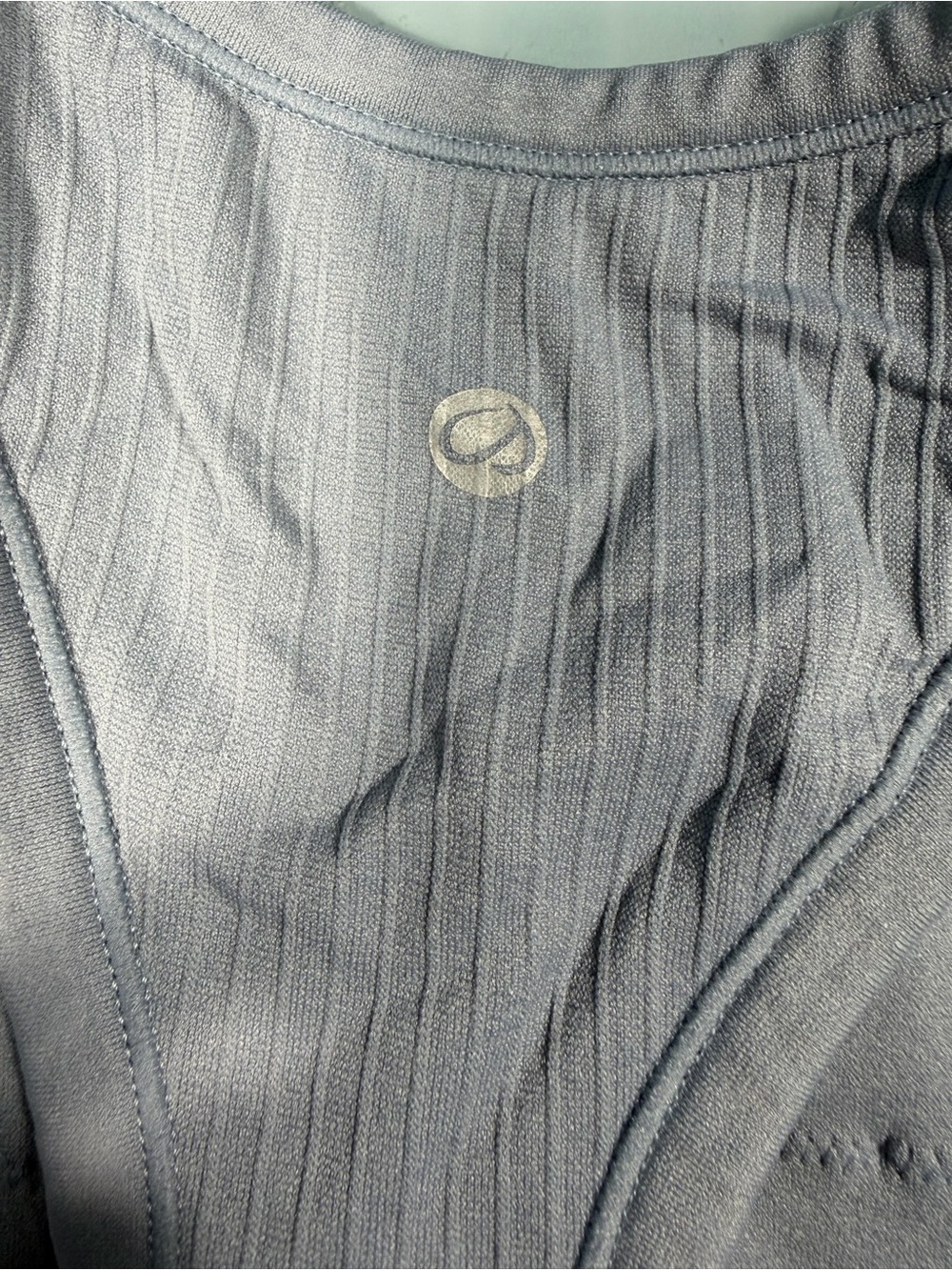 CRZ YOGA Ribbed Racerback Tank - Gray - Picture 4 of 7